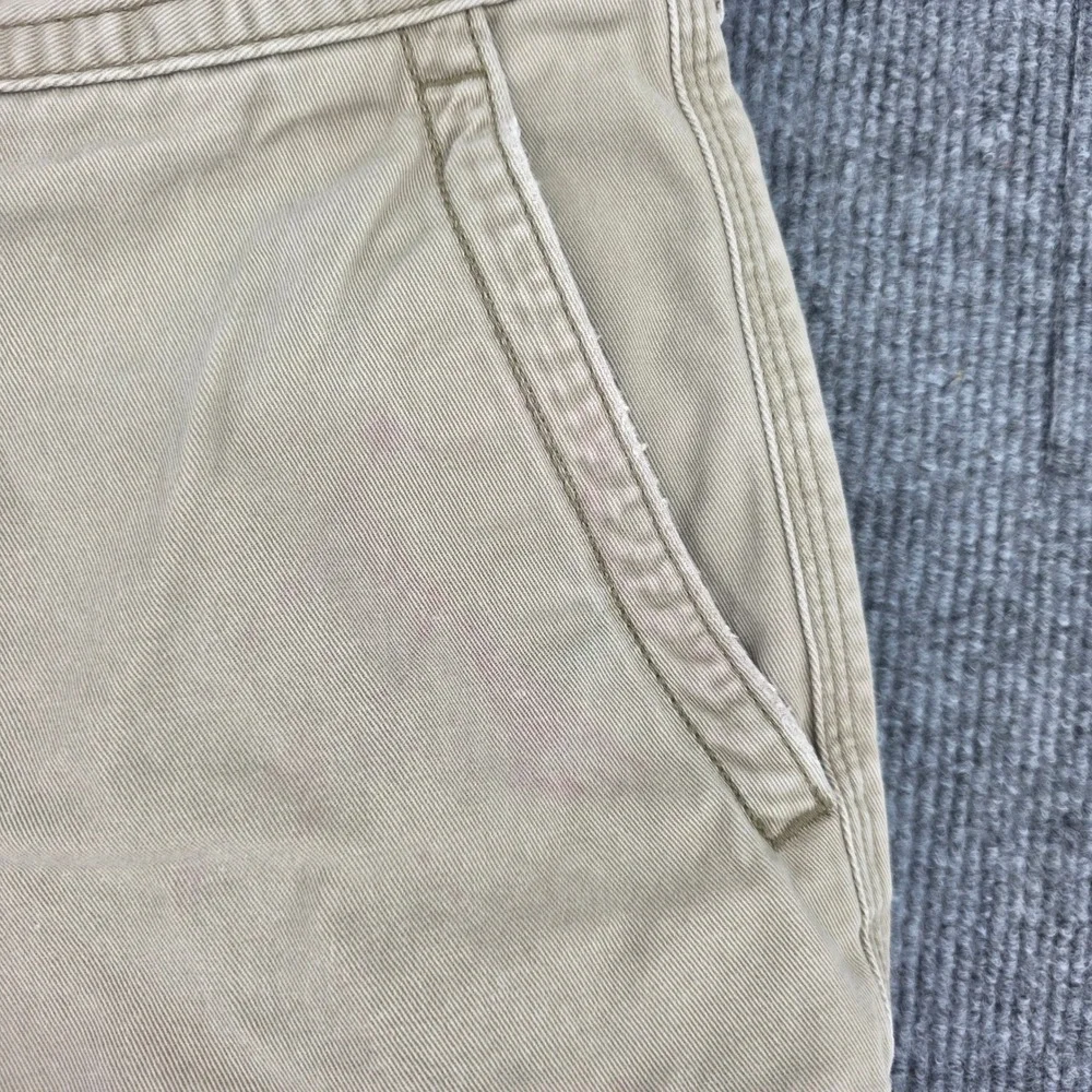 Polo Ralph Lauren Mens Khaki Tan Cotton Twill Cargo Shorts Size 36 Relaxed Fit